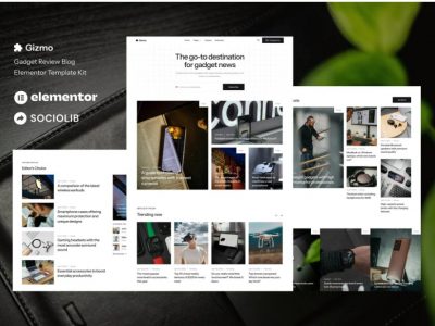 Gizmo - Gadget Review Blog & Magazine Elementor Template Kit