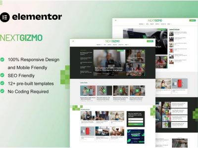 NextGizmo - Gadget News & Magazine Elementor Template Kit