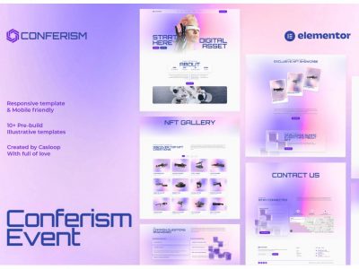 Conferism - Events & Entertainment Elementor Template Kit