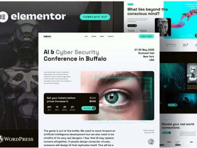 Nexi - AI & Cyber Security Event Conference Elementor Pro Template Kit
