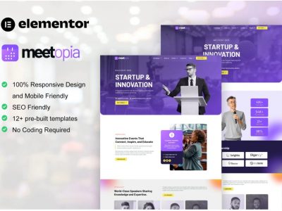 Meetopia - Event & Conference Elementor Pro Template Kit