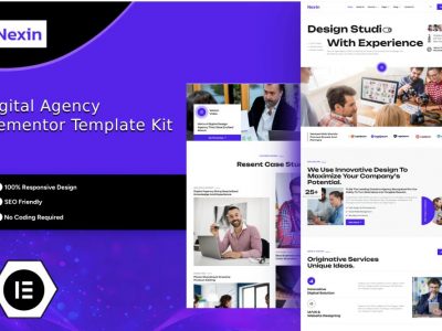 Nexin - Creative Digital Agency Elementor Template Kit