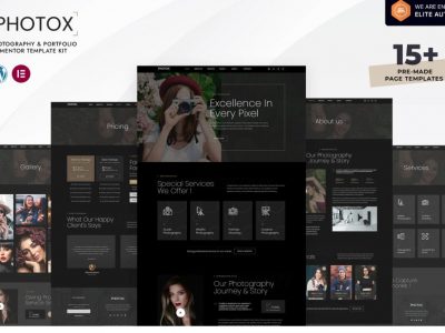Photox - Photography & Portfolio Elementor Template Kit