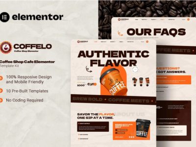 Coffelo - Coffee Shop Cafe Elementor Template Kit