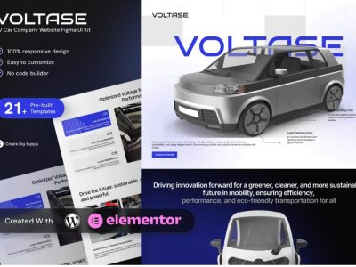 Voltase – Electric Vehicle & Green Mobility Template Kit