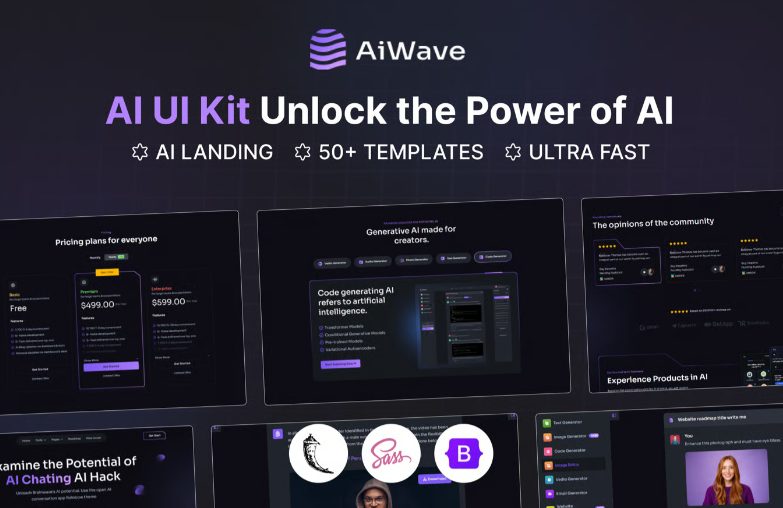 Aiwave - Flask AI SaaS Website + Dashboard UI Kit