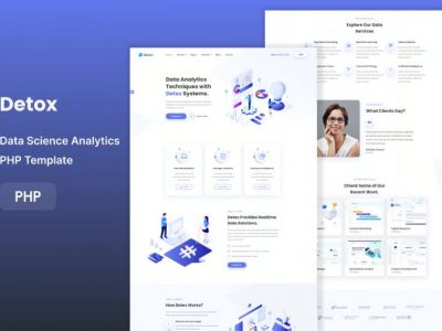 Detox - Data Science & Analytics PHP Template