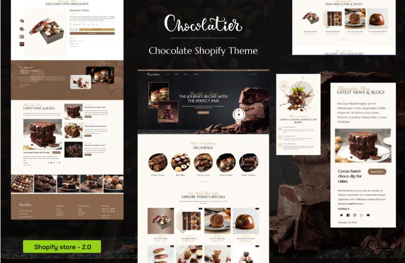 Chocolatier | chocolate Shop Shopify Theme