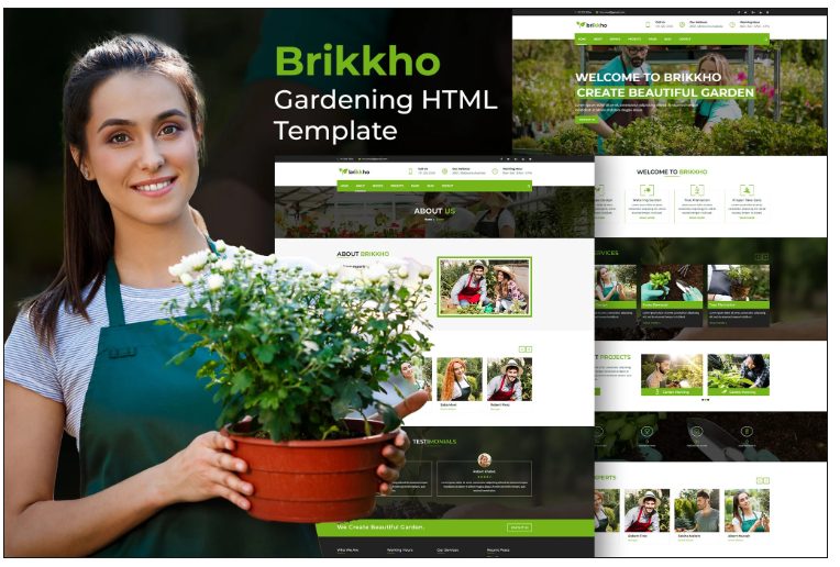 Brikkho- Garden and Landscaping HTML Template