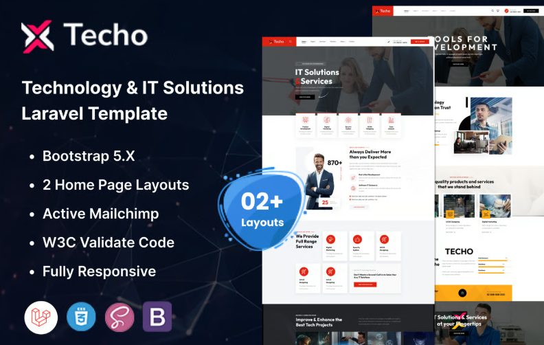 Techo - Technology & IT Solutions Laravel Template