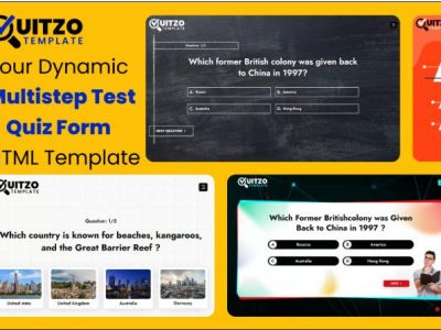 Questionnaire Test and Quiz Form HTML Template