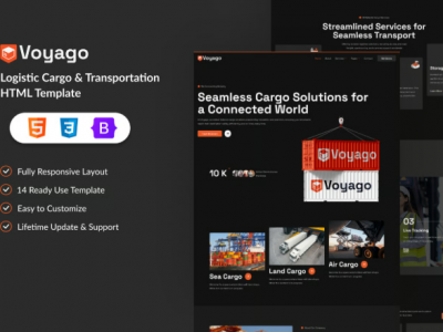 Voyago - Logistic Cargo & Transportation HTML