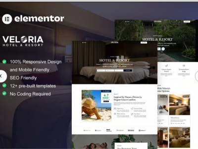 Veloria - Hotel & Resort Elementor Pro Template Kit