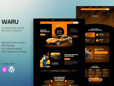 Waru - Car Repair & Auto Service Elementor Template Kit