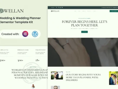 Wellan - Wedding & Wedding Planner Elementor Template Kit