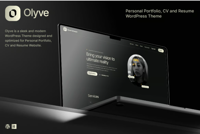 Olyve - Personal Portfolio WordPress Theme