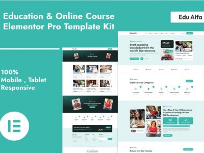EduAlfa - Education & Online Course Elementor Pro Template Kit