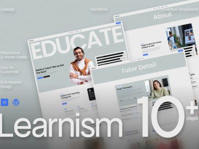 Learnism – Professional Online Courses Elementor Template Kit