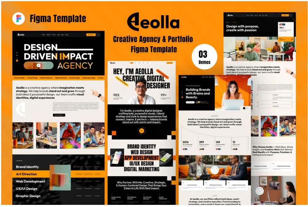 Aeolla - Creative Agency & Portfolio Figma