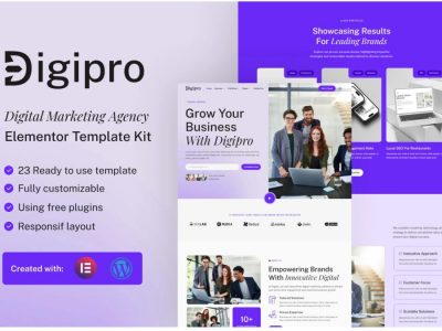 Digipro - Digital Marketing Agency Elementor Template Kit
