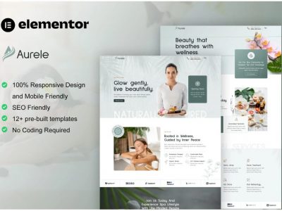 Aurele - Spa & Healing Treatments Elementor Pro Template Kit