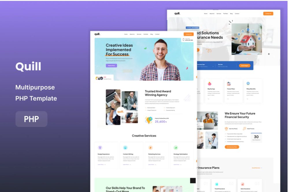 Quill - Multipurpose PHP Template