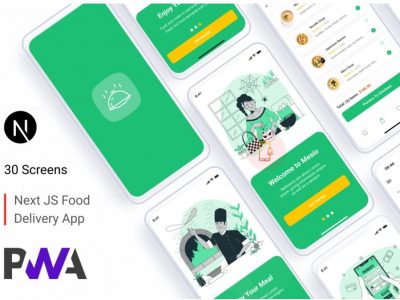 Mesio – Food Delivery UI App Next.js/PWA Ready