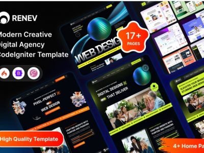 Renev - Modern Creative Digital Agency CodeIgniter