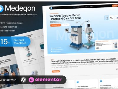 Medeqon – Medical Devices & Equipment Service Elementor Template Kit