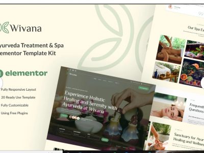 Wivana - Ayurveda Treatment & Spa Elementor Template Kit