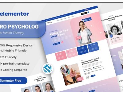 Nuro - Mental Health Therapy Elementor Template Kit