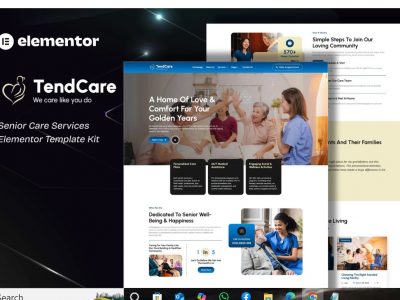 TendCare - Senior Care Services Elementor Template Kit