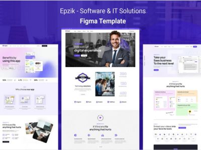 Epzik - Software & IT Solutions Figma Template