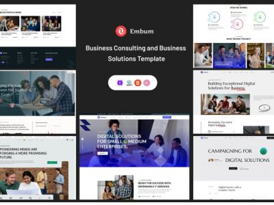 Business Consulting and Business Solutions Templat