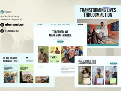 Funder - Non Profit & Charity Elementor Template Kit