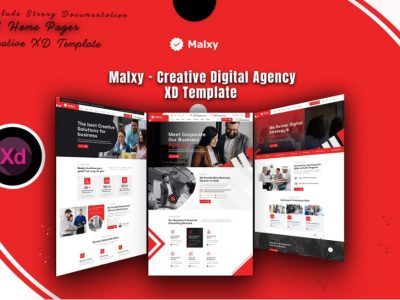 Malxy - Creative Digital Agency XD Template