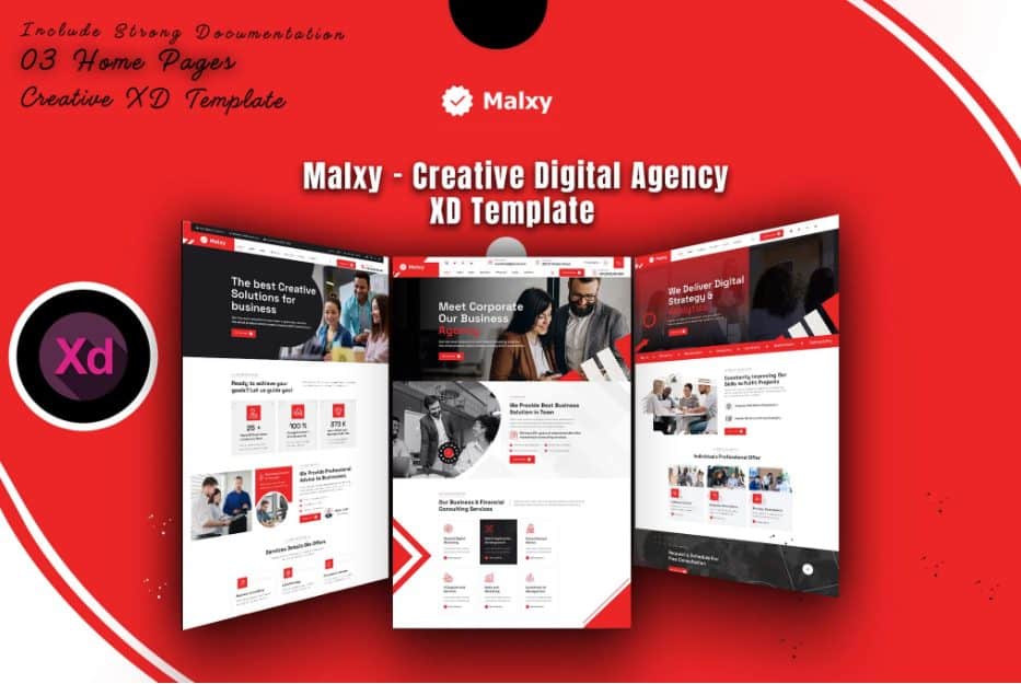 Malxy - Creative Digital Agency XD Template